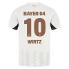 Maillot de Supporter Bayer 04 Leverkusen Florian Wirtz 10 Extérieur 2024-25 Pour Enfant